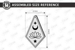 Mystic Wooden Bookmark Laser Cut | Boho Celestial Witchy SVG Product Image 2