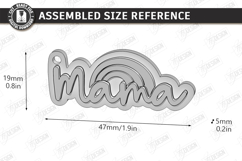 Mother's Day Keychain Laser Cut | Granny Keyring |Floral SVG Product Image 2