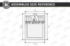 Car Photo Hanger Laser Cut | Car Mirror Ornament | Gift Idea Product Image 2