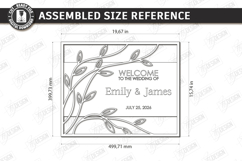 Wedding Welcome Sign Laser Cut Bundle | Floral Wedding Decor Product Image 8