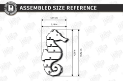 Flexible Animal Keychain Laser Cut | Bag Charm | Seahorse Product Image 2