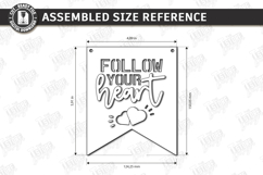 Nursery Wall Banner Laser Cut Bundle | Wooden Kids Room Sign Product Image 19