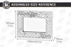 Mother's Day Photo Frame Laser Cut | Floral Picture Frames Product Image 2