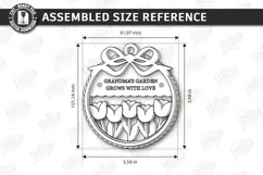 Mother's Day Floral Ornament Laser Cut | Gift Tag SVG | CNC Product Image 2