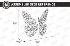 3D Butterfly Laser Cut | Hanging Ornament | Home Decor | CNC Product Image 2
