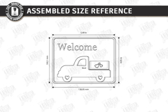 Miniature Welcome Sign Plaque Laser Cut Bundle | 3D Layered Product Image 20
