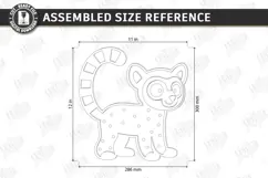 Kids Night Light Laser Cut | 3D Animal Lamp | Nursery Decor Product Image 2