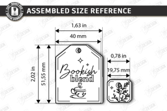 Tea Bag Bookmark Laser Cut | Reading Accessories | Glowforge Product Image 2