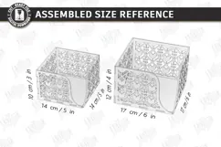 Acrylic Napkin Holder Laser Cut | Modern Napkin Stand SVG Product Image 2
