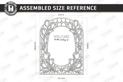 Stained Glass Wedding Welcome Sign Laser Cut Bundle | Floral Product Image 19