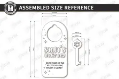 Santas Magic Key Laser Cut | 3D Layered Christmas Magic Key Product Image 2