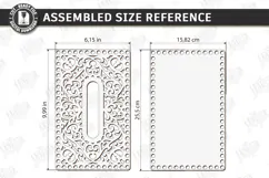 Crochet Basket Lid Laser Cut Base | Tissue Box | Home Decor Product Image 2