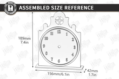 Kids Table Clock Laser Cut | Desk Clock | Kids Laser Product Image 2