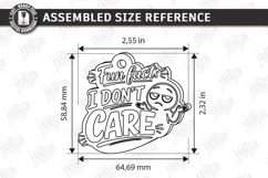 Funny Keychain Laser Cut - Snarky Bag Tag SVG Laser files Product Image 18