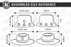Funny Photo Magnet Laser Cut | Fridge Magnets | Hats SVG Product Image 2