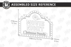 Home Cinema Signs Laser Cut Bundle |Movie Room| Movie Night Product Image 23