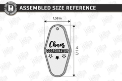 Retro Sarcastic Motel Keychain Laser Cut | Laser Engraving Product Image 2