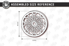 Plant Propagation Lid Laser Cut | Wooden Floral Pattern SVG Product Image 2