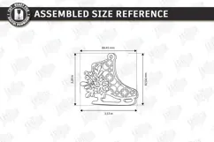 3D Layered Christmas Ornament Laser Cut | Christmas Decor Product Image 2