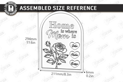 Family Name Signs Laser Cut Bundle | Mother's Day Gift Idea Product Image 19