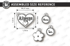Mother's Day Personalized Keychain Laser Cut | Name Keyring Product Image 2