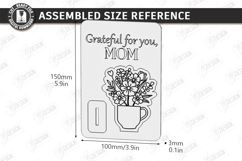 Mother's Day Wooden Card Laser Cut | Layered Card SVG | CNC Product Image 4