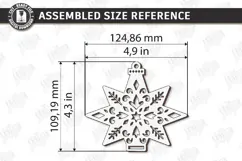 Christmas Hanger Decor Laser Cut | Boho Christmas Ornament Product Image 2