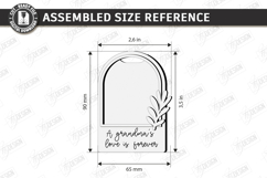 Mother's Day Mini Photo Frame Laser Cut | Floral Magnet SVG Product Image 2