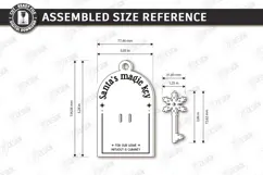 Santas Magic Key Laser Cut | 3D Layered Christmas Magic Key Product Image 2