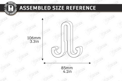 Shower Glass Hook SVG Acrylic Over Door Towel Holder Laser Product Image 3