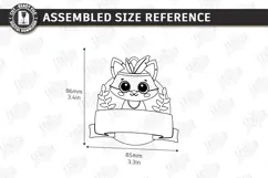 Kids Birthday Souvenir Laser Cut|Cute Animals|Kids Name Tags Product Image 2