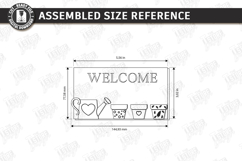 Miniature Welcome Sign Plaque Laser Cut Bundle | 3D Layered Product Image 21