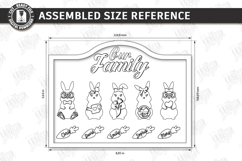 Family Easter Sign Laser Cut Kit | Welcome Sign | Home Decor Product Image 4