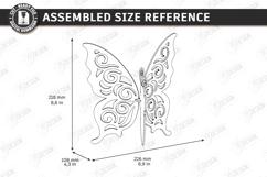 3D Butterfly Laser Cut | Hanging Ornament | Home Decor | CNC Product Image 2