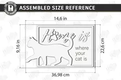 Pet Home Sign Laser Cut | Cat Wall Sign | Welcome Home Sign Product Image 2