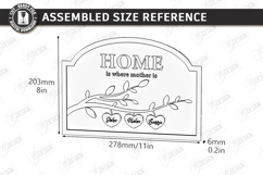 Family Name Sign Laser Cut | Mother's Day Gift Idea | CNC Product Image 2