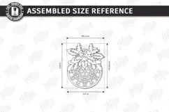 3D Layered Christmas Ornament Laser Cut | Christmas Decor Product Image 2