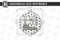 Mother's Day Floral Ornament Laser Cut | Gift Tag SVG | CNC Product Image 2