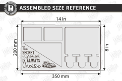 Cheese Board Laser Cut| Serving Tray | Serving Board Laser Product Image 2