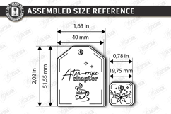 Tea Bag Bookmark Laser Cut | Reading Accessories | Glowforge Product Image 2