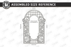 Stained Glass Wedding Welcome Sign Laser Cut Bundle | Floral Product Image 20