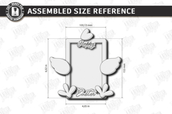 My First Easter Photo Frame Laser Cut | Easter Picture Frame Product Image 2