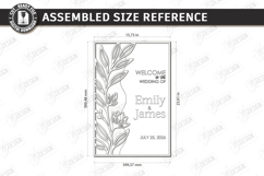Wedding Welcome Sign Laser Cut Bundle | Floral Wedding Decor Product Image 9