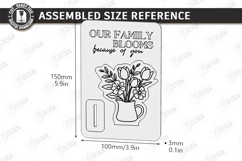 Mother's Day Wooden Card Laser Cut | Layered Card SVG | CNC Product Image 4