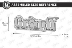 Mother's Day Keychain Laser Cut Bundle | Floral Mom Keyring Product Image 22