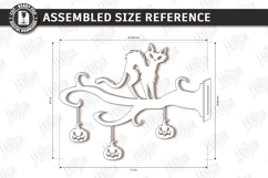 Halloween Door Corner Decor Laser Cut | Door Sign | Cat SVG Product Image 2