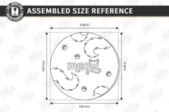 Cat Coaster Laser Cut Bundle | Funny Kitten Drink Coasters Product Image 22