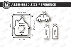 Mother's Day Personalized Keychain Laser Cut | Name Keyring Product Image 2