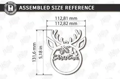 Christmas Hanger Decor Laser Cut | Boho Christmas Ornament Product Image 2