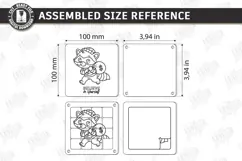 Wooden Sliding Puzzle Laser Cut | Montessori | Raccoon SVG Product Image 2